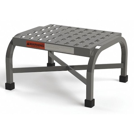 Heavy Duty Step Stool, Perforated Step, 16