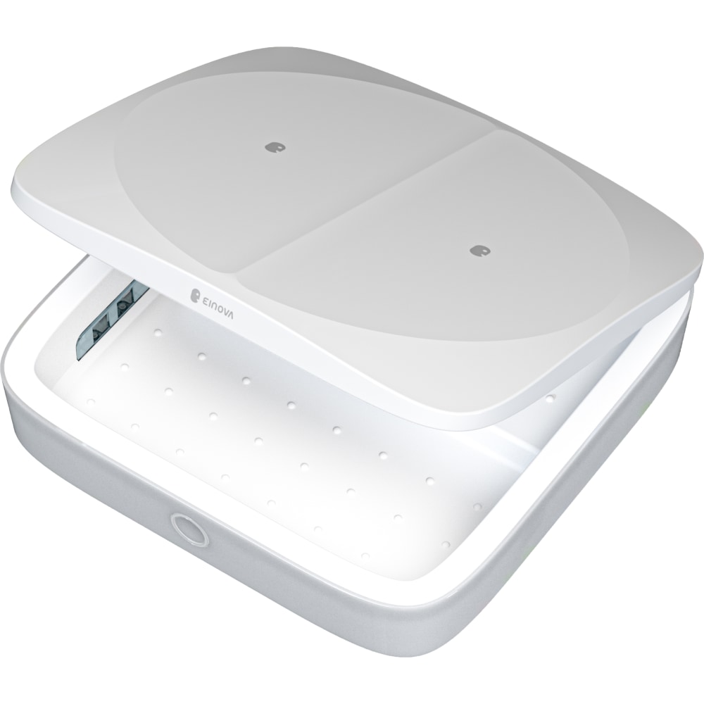 Einova Mundus Pro UV-C Sanitizing Disinfector, 2inH x 7-5/8inW x 7-5/8inD, White, WP0403020-0F4 MPN:WP0403020-0F4