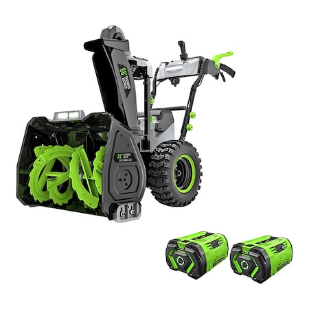 Cordless Walk-Behind Snow Blower Kit, 28 in Clearing Path, 14 in Auger Diameter MPN:SNT2807
