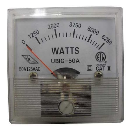 Replacement Watt Meter, 6250 EGS MPN:EGS6250WMNS
