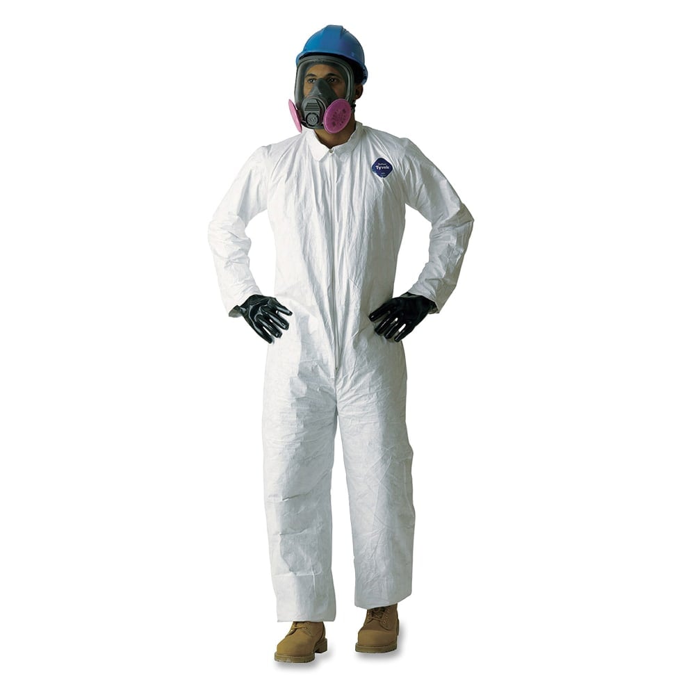 DuPont Tyvek TY120S Protective Overalls, 2XL, White, Carton Of 25 MPN:120SWHXXL00
