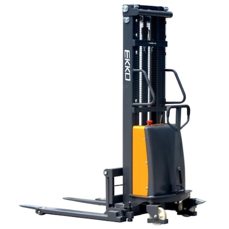 Semi-Electric Straddle Stacker, 3300 lb. MPN:EA15B