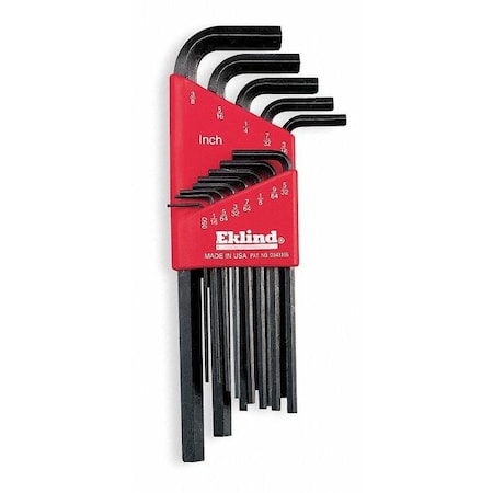 22 Piece Metric/SAE L-Shape Hex Key Set, 11222 MPN:11222