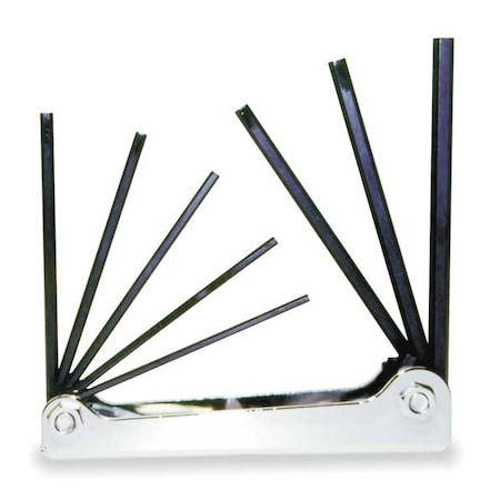 8 Piece SAE Fold-Up Hex Key Set, 20812 MPN:20812
