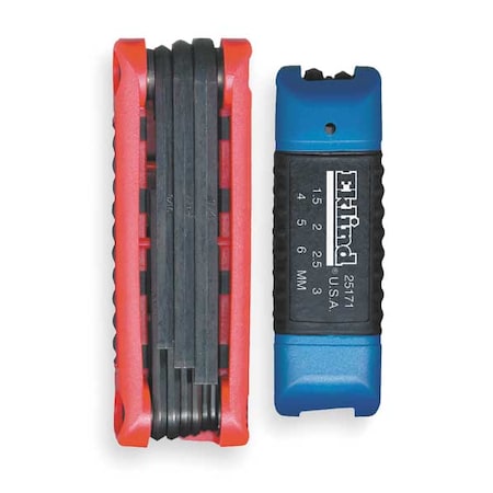 16 Piece Metric/SAE Fold-Up Hex Key Set, 25016 MPN:25016