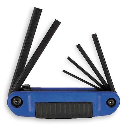 6 Piece Metric Fold-Up Hex Key Set, 25161 MPN:25161