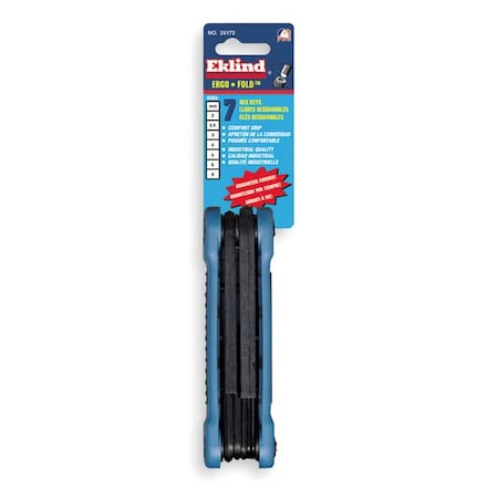 7 Pc Ergo-Fold Metric Hex Key Set MPN:25172