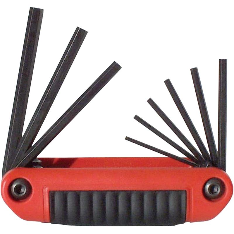 Eklind 9-Piece Ergo-Fold 4in Hex Key Set, SAE MPN:269-25911