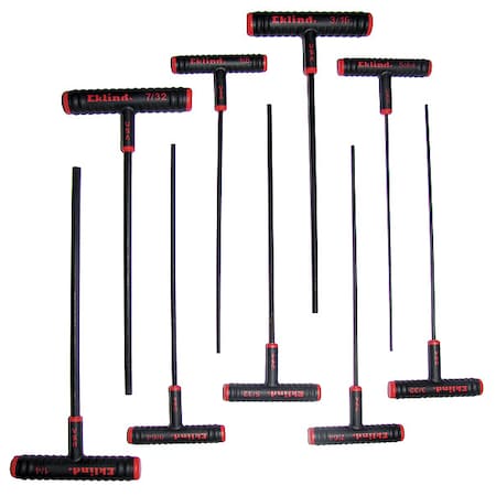 9 Piece SAE T-Shape Hex Key Set, 60909 MPN:60909