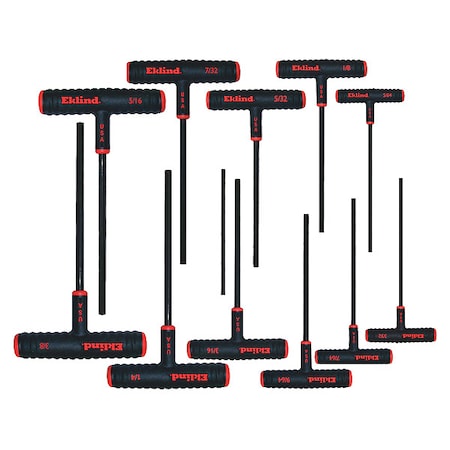 11 Piece SAE T-Shape Hex Key Set, 60911 MPN:60911