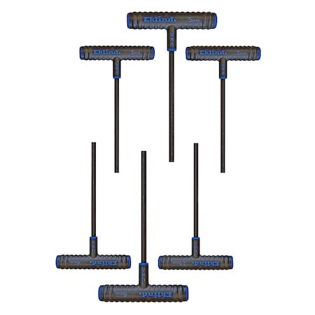 6 Piece Metric T-Shape Hex Key Set, 64606 MPN:64606