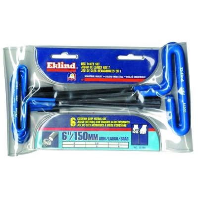 2MM - 6MM T-Handle Hex Kit w/Pouch 6 K MPN:55166