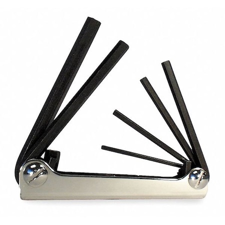 #M15 4-10MM Metric Fold-Up Hex Key Set MPN:21151