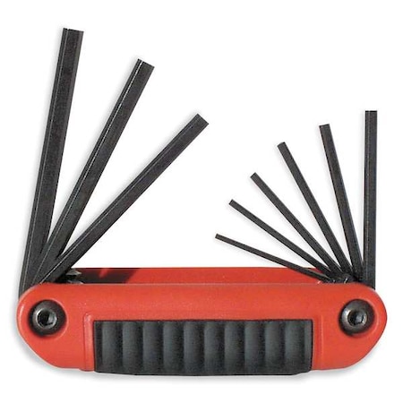 9-Pc Ergo-Fold Hex Key Set Medium Hand MPN:25911