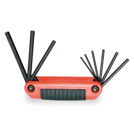 9-Pc Ergo-Fold Hex Key Set Small Handl MPN:25912