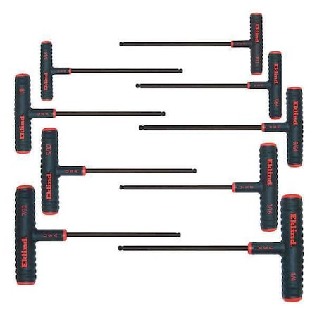 9 Key Ball Power T Key Set In Vinyl Pouch 9