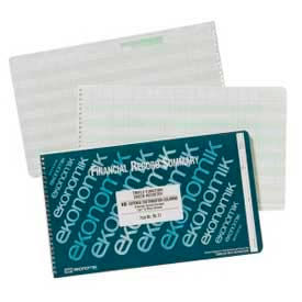 Ekonomik® Check Register Book 18 Columns 14-3/4