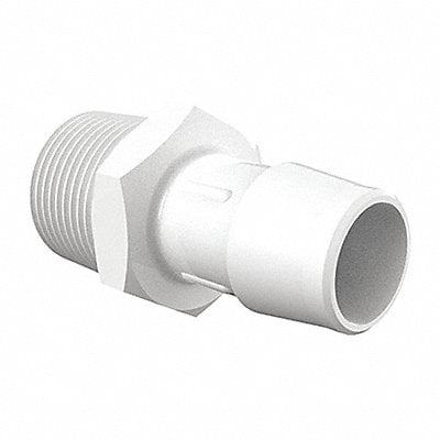 Adapter Thread To Barb PVDF 3/4 In PK5 MPN:A12-12NK Adapter Thread To Barb PVDF 3/4 In PK5 MPN:A12-12NK