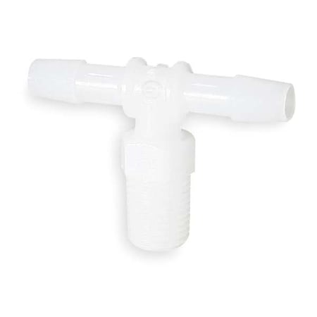 Tee, HDPE, Barbed1in, 1in, MNPT1in, PK10 MPN:T16-16HDPE