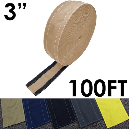 Carpet Cable Cover, 100 ft L, 3 in W, 1 Channel, Nylon, Taupe MPN:CC-SC-3-100-TP