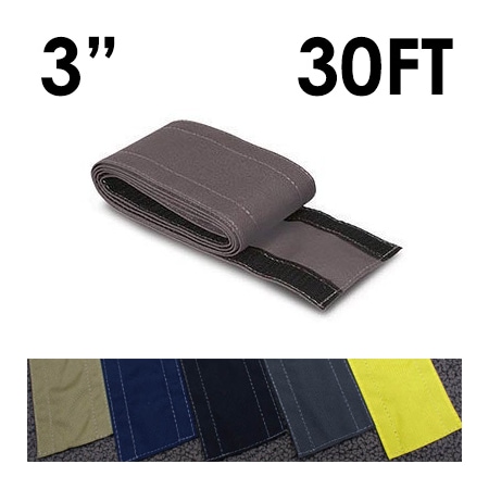 Carpet Cable Cover, 30 ft L, 3 in W, 1 Channel, Nylon, Gray MPN:CC-SC-3-30-GY