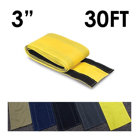 Carpet Cable Cover, 30 ft L, 3 in W, 1 Channel, Nylon, Yellow MPN:CC-SC-3-30-YL