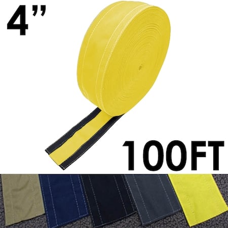 Carpet Cable Cover, 100 ft L, 4 in W, 1 Channel, Nylon, Yellow MPN:CC-SC-4-100-YL
