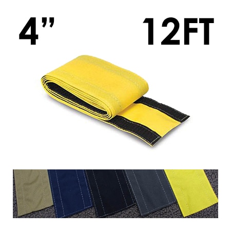 Carpet Cable Cover, 12 ft L, 4 in W, 1 Channel, Nylon, Yellow MPN:CC-SC-4-12-YL