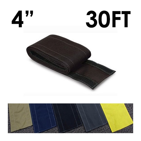 Carpet Cable Cover, 30 ft L, 4 in W, 1 Channel, Nylon, Black MPN:CC-SC-4-30-BK