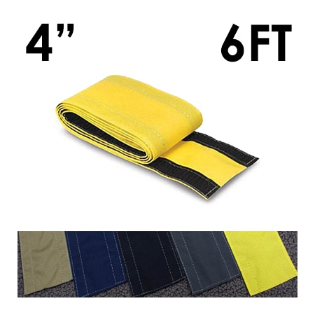Carpet Cable Cover, 6 ft L, 4 in W, 1 Channel, Nylon, Yellow MPN:CC-SC-4-6-YL