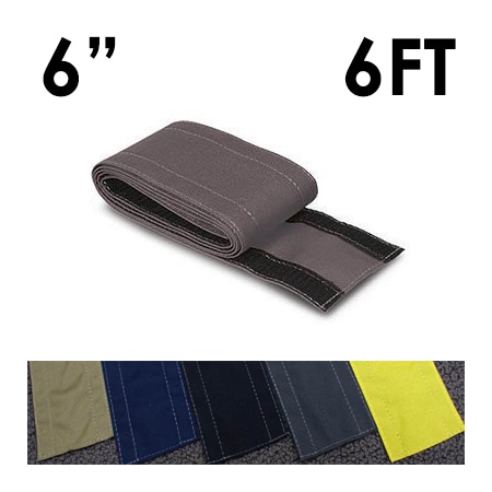 Carpet Cable Cover, 6 ft L, 6 in W, 1 Channel, Nylon, Gray MPN:CC-SC-6-6-GY