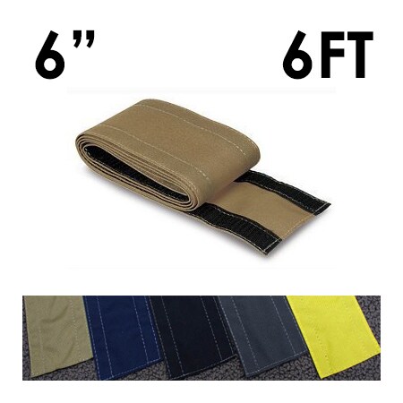 Carpet Cable Cover, 6 ft L, 6 in W, 1 Channel, Nylon, Taupe MPN:CC-SC-6-6-TP