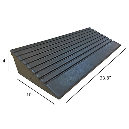 Cable Ramp, 4 in H, 10 in L, 23.80 in W, Rubber MPN:CR-RPS-CURB-5T-4