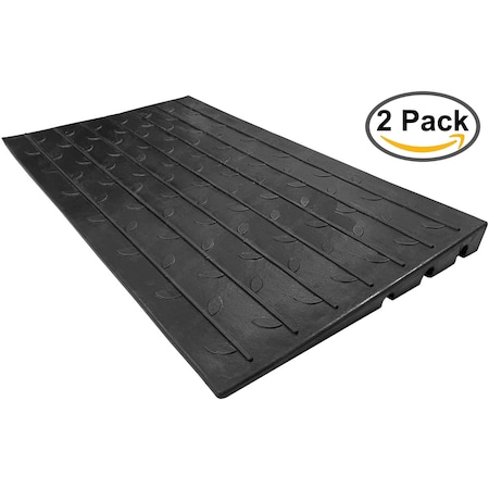 Cable Ramp, 2-1/2 in H, 2 ft L, 42-1/2 in W, 3 Channel, Rubber MPN:CR-RPS-THR-2.5