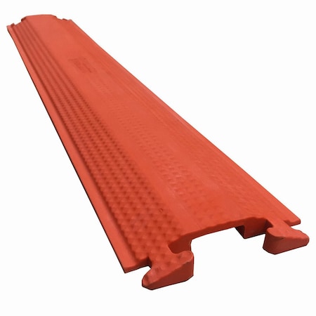 Cable Protector, 7/8 in H, 3 ft L, 5-1/4 in W, 1 Channel, Rubber, Orange MPN:DO-ED-SM-36-OR