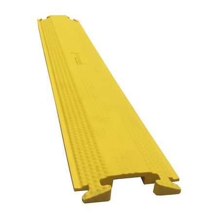 Cable Protector, 7/8 in H, 3 ft L, 5-1/4 in W, 1 Channel, Rubber, Bright Yellow MPN:DO-ED-SM-36-SY