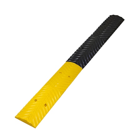 Cable Protector Kit, 1/2 in H, 39 in L, 4 in W, Rubber, Black, Yellow MPN:SB-ED-NUB-BK/YL