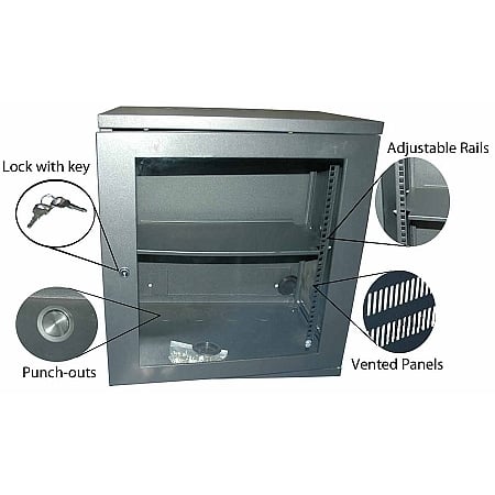 Wall Mount Cabinets MPN:QWM-ED-4U-N