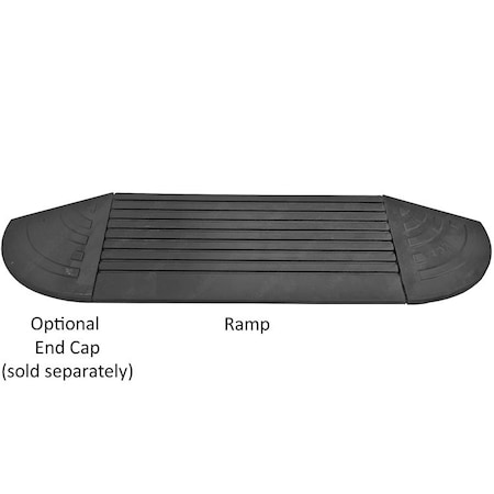 Rubber Curb Ramp, 5 Ton, 10000 lb, 10