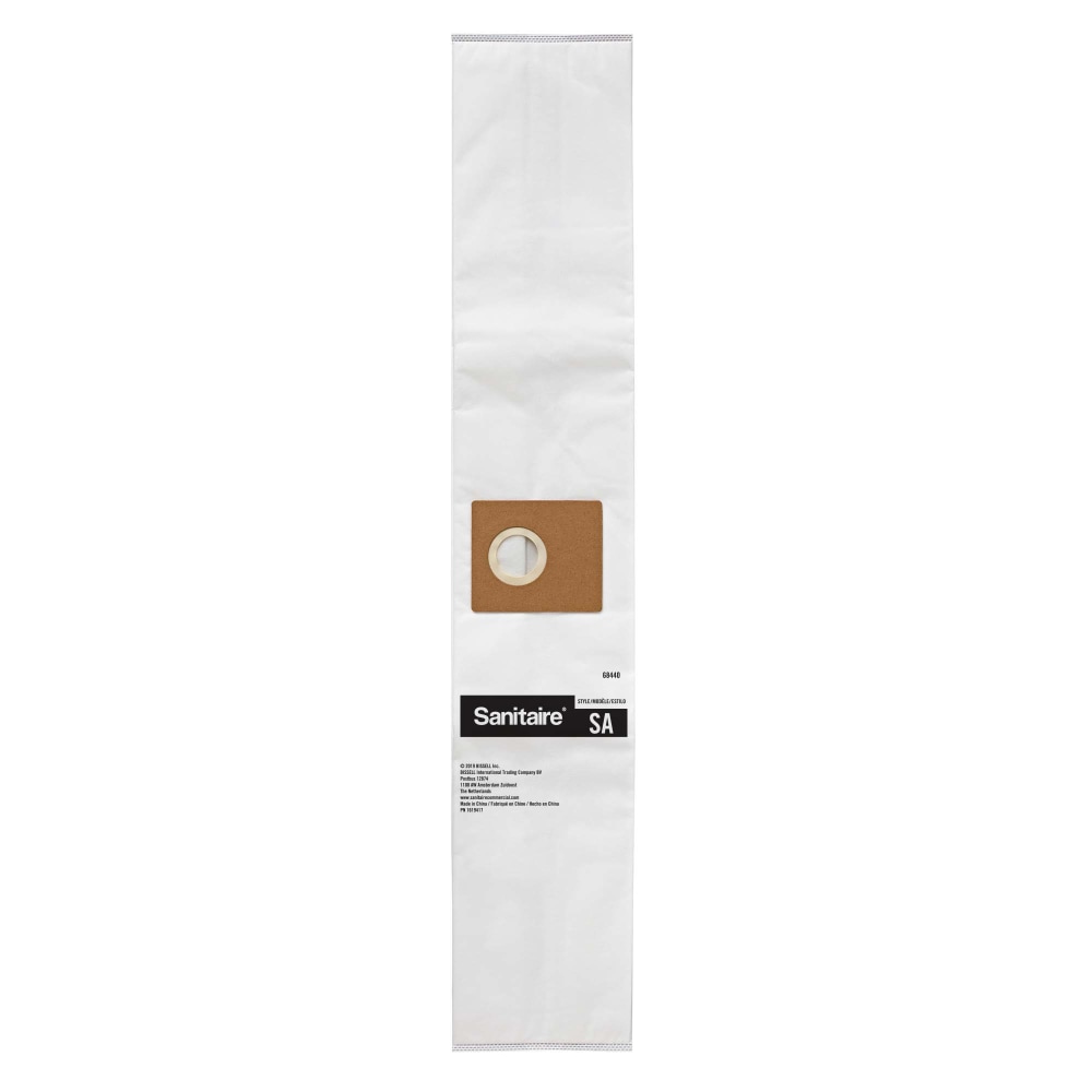 Sanitaire SA Premium Synthetic Vacuum Bags, 3.88-Quart, White, Pack Of 5 Bags MPN:68440