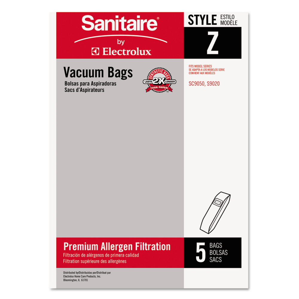 Sanitaire Style Z Vacuum Bags, 5/Pack, 10 Packs/Carton MPN:EUR 63881A-10