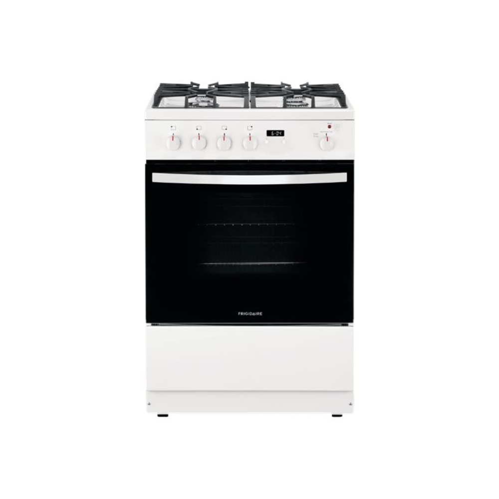 Frigidaire FFGH2422UW Gas Range - 24in - Single Oven x Oven(s) - Traditional Primary Oven - Front Control - Gas Oven - Freestanding - White MPN:FFGH2422UW