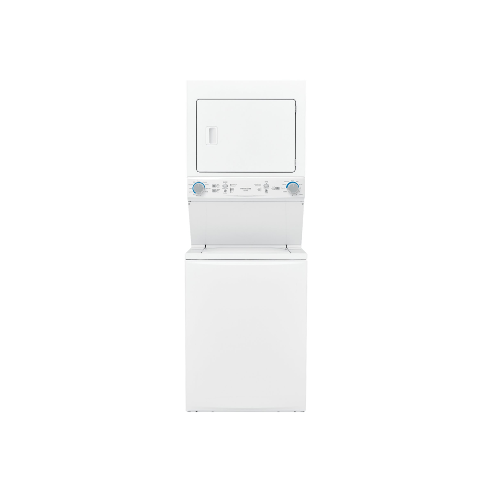 Frigidaire FLCE7522AW Washer/Dryer - 10 Mode(s) - Top Loading - 3.90 ft³ Washer Capacity - 850 Spin Speed (rpm) - 230 V AC Input Voltage - White MPN:FLCE7522AW