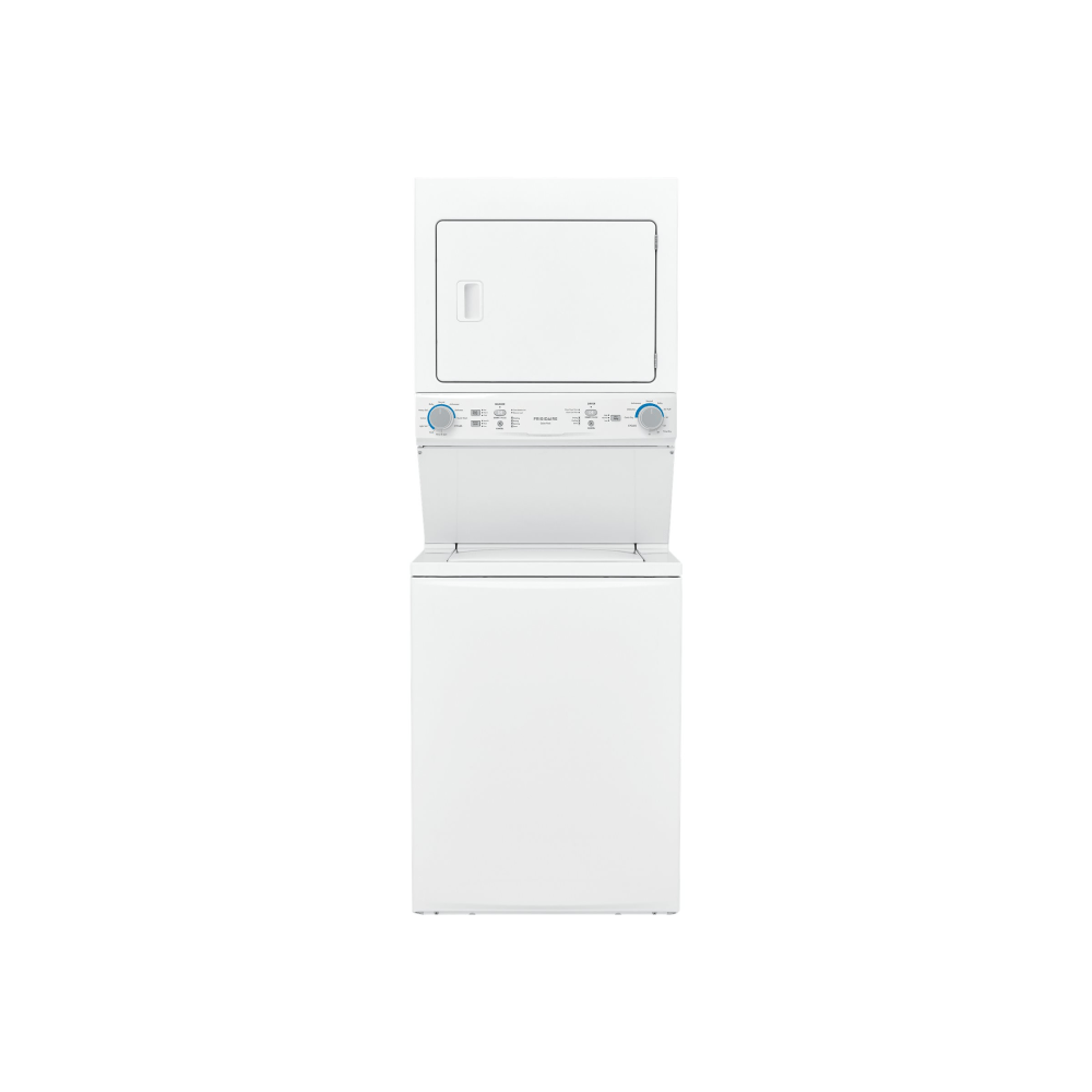 Frigidaire FLCG7522AW Washer/Dryer - 10 Mode(s) - Top Loading - 3.90 ft³ Washer Capacity - 850 Spin Speed (rpm) - 230 V AC Input Voltage - White MPN:FLCG7522AW