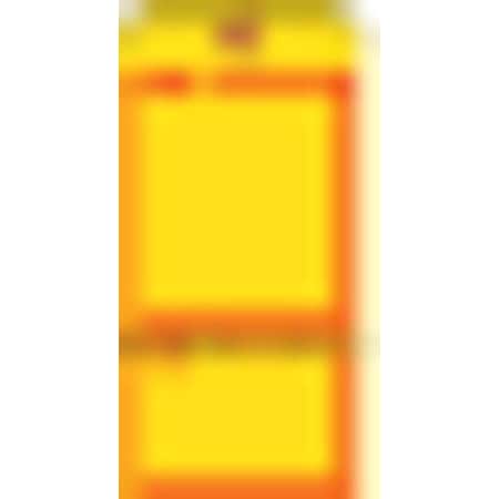 Tag, Cardstock, 5 3/4 in H x 2 7/8 in W, Yellow MPN:Y625751