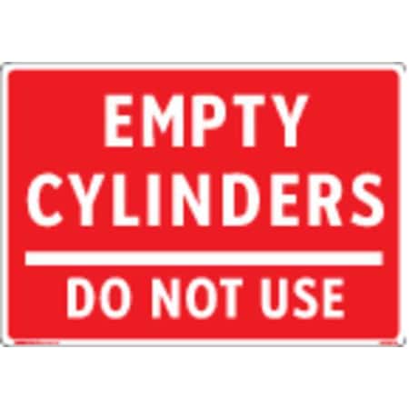 Gas Cylinder Sign Label, 10 In. W, 7 In. H MPN:Y1345184