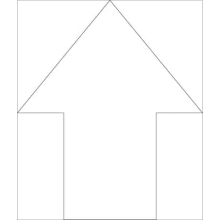Stencil, Arrow, 24 in Character Height, Not Applicable Font, Polyethylene, Clear MPN:Y605019