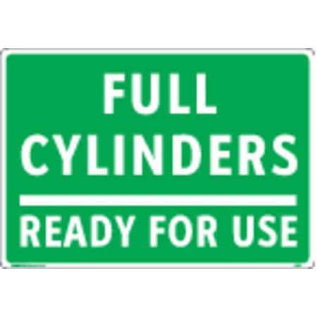 Gas Cylinder Sign Label, 7 In. H, 10 In. W MPN:Y626303