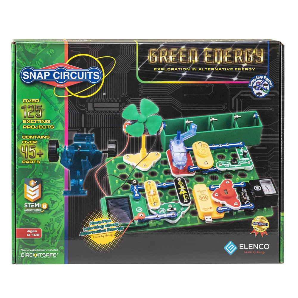 Elenco Snap Circuits Green Energy Electronics Exploration Kit MPN:EE-SCG225
