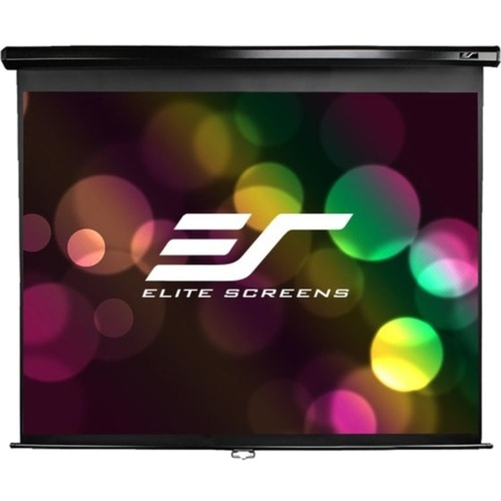 Elite Screens Manual Series M94UWX - Projection screen - ceiling mountable, wall mountable - 94in (94.1 in) - 16:10 - Matte White MPN:M94UWX